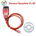 Newest Renolink V1.87 Obd2 Diagnostic Cable For Renault Ecu Programmer Key Coding Airbag Reset Renolink V187 - Diagnostic Tools