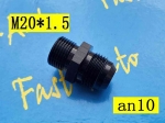 male M20 P1.5 M20 * 1.5 M20*1.5 to 10an an10 an 10 male adaptor adapter Fitting|adapter fitting|an fittingsfitting an - Officem