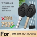 3btns Pcf7935 44 Chip 315/433mhz Car Remote Key For Bmw Ews X3 X5 Z3 Z4 1/3/5/7 Series 330 330i 2004 Keyless Entry Transmitter -