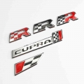 1 Pcs 3d Metal Sticker Racing Flag R Logo Emblem Badge Decal Car Styling For Leon Cupra Altea Ibiza Toledo Car Accessories