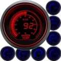 2" 52mm Water Temp Gauge + Sensor Car Boost/Oil Temp/Oil press/Volt/Tachometer/Vacuum/Air fuel ratio/EGT Gauge Red&Blue