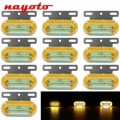 10x 12 LED 24V Truck Side Marker Lights Car External Light Signal Indicator Lamp Warning Tail Light Trailer 3 Modes Lorry|Truck