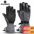 ROCKBROS 40 Degree Winter Cycling Gloves Thermal Waterproof Windproof Mtb Bike Gloves For Skiing Hiking Snowmobile Motorcycle|b