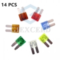 14Pcs 2 Pin Micro2 Fuse ATR Automotive Fuses Car Fuse 5A 7.5A 10A 15A 20A 25A 30A For Ford Mondeo Dodge JEEP|Fuses| - Officema