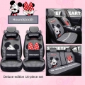 Mickey cartoon cute car cushion four seasons general single rear seat cushion goddess winter seat cover seat cover sets women| |