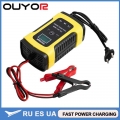 12v 6a Full Automatic Car Battery Charger Power Pulse Repair Chargers Wet Dry Lead Acid Battery Chargers Digital Lcd Display - B