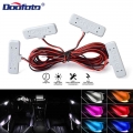 Mini Car Door Bowl Decoration Light 12v Auto Interior Atmosphere Welcome Lamp Low Power Colorful Led Strip For Bmw Audi All Car