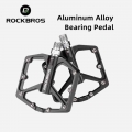 Rockbros Mtb Cycling Ultralight Pedal Bike Bicycle Sealed Du Bearing Pedals Aluminum Alloy Crmo Non-slip Cleat Bike Part Pedals