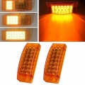 Update 2PCS Flowing Side Marker LED Lights 21LED Outline Lamp Truck Trailer LED Clearance Lights 12 24V Waterproof|Truck Light S