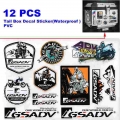 R 1200 1250 GS ADV Tail Aluminum Rear Box Stickers Decals Protector For BMW R1200GS R1250GS F700GS F800GS F850GS ADV Adventure|D