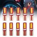 1/10 Pcs T5 LED 2SMD W3W W1.2W Bulb Car Light Indicator Dashboard Gauge Instrument Lamp Auto Motorcycle Replacement 12V White|Si