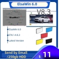 2021 Hot Elsawin 6.0 E T/ K 8 .3 Newest For A-udi For V-w Auto Repair Software Vehicles Electronic Parts Catalogue In 250gb Hdd