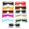 Jelly Color Small Frame Shades Eyewear Retro Oval Sunglasses For Women Glasses Vintage Uv400 Goggles Ladies - Glasses - Officema