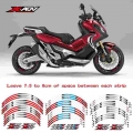 New 12 Pcs Fit Motorcycle Wheel Sticker stripe Reflective Rim For HONDA XADV 2017 2018|Decals & Stickers| - Ebikpro.c