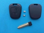 For Citroen Saxo Berlnigo Xsara Picasso Etc 2 Button Remote Key Case Shell Blank Uncut Blade Add 2Pcs Micro Switches Auto Parts|