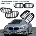 Front Hood Kidney Grille Bumper Black Dual Grill Fit For BMW F10 F11 F18 5 Series 2010 2016 Car Accessories Replacement Part|Rac