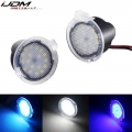 iJDM Xenon white Full LED Side Mirror Puddle Lights For Ford F150 Edge Flex Taurus LED puddle light assembly Blue Ice blue 12V|