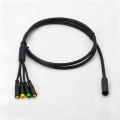 1t4 Cable Two Size For Bafang Bbs01 Bbs02b Bbshd Mid Drive Motor Electric Bike Twist Throttle Brake And Ebike Display Connector