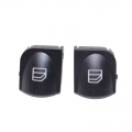 2pcs Window Switch Cover For Mercedes W203 W208 C-class Power Window Button Switch Console Cover Caps C320 C230 C240