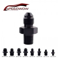 SPEEDWOW Engine Parts Aluminum Straight Adapter Oil Cooler Fitting Male AN8 TO 1/4" AN8 TO 3/8" AN6 TO 3/8"AN4 TO