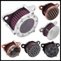 CNC Bronze Air Filter Motorcycle Intake Filter System Kit Air Cleaner For Sportster XL883 XL1200 1991 1992 1993 2016 2015|Air Fi