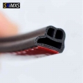 Bd Shape Rubber Car Door Universal Sound Insulation Sealing Strip Car Door Seal Soundproof L Type Seal Car Door Rubber Strips -