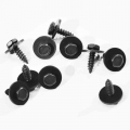 20pcs/set 8mm Self Tapping Tapper Screw And Washer For Bmw 4.8 X 19 Mm Black 8mm Self Tapping Tapper Screws - Nuts & Bolts -