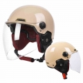 YEMA motorcycle Half Helmet man woman Vintage Removable scooter helmet cycling bike Electric Moto Open Face safety Helmets|Helme