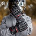 Waterproof Electric Heated Gloves Motorcycle Goat Leather Windproof Warm Cotton Liner Winter Skiing Protection Men Women Xs-xxl