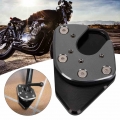 Universal Motorcycle Bike Aluminium Alloy Kickstand Pad Plate Base Bike Side Stand Grip Support Foot Pad Base X ADV|Stands| -