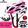 KINGBIKE cycling helmet ultralight pink helmet MTB men women mountain road bike helmet LED light Breathable bicycle MTB helmet|B