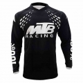 MTB Motorcycle Mountain Bike Team Cycling Jersey RPET Man Cycling Jersey Black Geometric Jersey Downhill Race Long Shirt|Cyclin