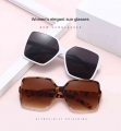 New Big Frame Square Sunglasses Trend All match Women's Sunglasses Cross border Sunglasses|Cycling Eyewear| - Ebikpro