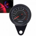 DC 12V Universal Motorcycle Tachometer Electronic Tach Meter Speedometer Gauge LED Backlight 13000 RPM|Instruments| - Officema