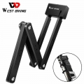 WEST BIKING Bicycle Locks Foldable Anti Theft Lock for MTB Road Bike Electric Bike Scooter Motorcycle Thick Steel Chain Lock|Bic