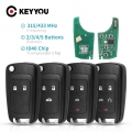 KEYYOU 2/3/4/5 BTN 315/433MHz For Chevrolet Malibu Cruze Aveo Spark Sail Opel/Vauxhall Car Remote Key Circuit Board Electronic|C