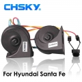 CHSKY Car Horn Snail type Horn For Hyundai Santa Fe 2000 to NOW 12V Loudness 110 129db Auto Horn Long Life Time High Low Klaxon|