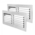 Boat Accessories 2X Stainless Steel Air Vent Grille Wall Ducting Cover Ventilation Louvre 4.53*9.13 Inches|Marine Hardware| -