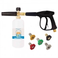 300 Bar High Pressure Washer Gun With M22 M15 Water Inlet Metric Thread And Angle Spray Nozzles|Water Gun & Snow Foam Lance|