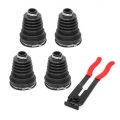 2/4Pcs Inner 24mm Silicone Constant Speed Velocity Dust Cover Track Connector Replacement Universal Car Accessories