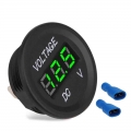 Waterproof Motorcycle Voltmeter Gauge Dc 12v 24v Digital Car Volt Meter 12v For Motorbike - Volt Meters - ebikpro.com