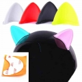 Motorcycle Helmet Cat Ears Cute Electric Car Motocross Stickers Driving Styling Universal Helmet Decoration Accessories|Helmets|