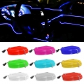 1m/3m/5m Flexible Car Interior Lighting Led Strip Garland Wire Rope Tube Line Neon Light With Cigarette Drive Controller - Signa