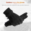 1 Pair Winter Warm Men Fleece Touch Screen Gloves Outdoor Windproof Full Finger Cycling Thermal Gloves for Sports Ski Snowboard|