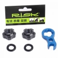 RISK Bicycle Presta Valve Nut Mountain Bike Schrader Wheel Converter Nut Rim Conversion Valve Presta Installation Wrench Bicycle