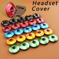 Muqzi Mountain Bike Headset Cover Aluminum Alloy Ultra-ligh Bowl Cover Road Bike Fixed Gear Folding Parts Headset Top Cap - Bicy