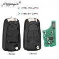 Jingyuqin Car Remote Pcf7941 Key For Opel/vauxhall Astra H 2004-2009, Zafira B 2005-2013 Pcf7946 Vectra C 2002-2008 Signium - Ca