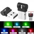 LEEPEE LED Atmosphere Light Plug And Play Colorful Decorative Lamp Emergency Lighting PC Auto Interior Mini USB Car Foot Light|D