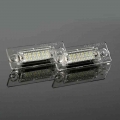 1pair Led License Plate Lights Smd 18 Smd 6000k For Touran Golf Passat Caddy T5 Xenon White Light Color Car Accessories Durable