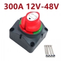 Auto Battery Disconnect Switch 12V 24V 48V Marine 300A Car Dual Battery Switch 3 Position Battery Selector Switch for Car Boat